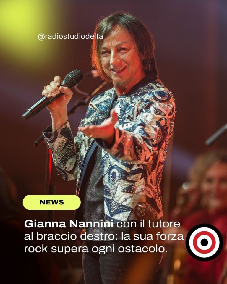 Gianna Nannini si frattura il radio sul palco, ma il tour non si ferma ...