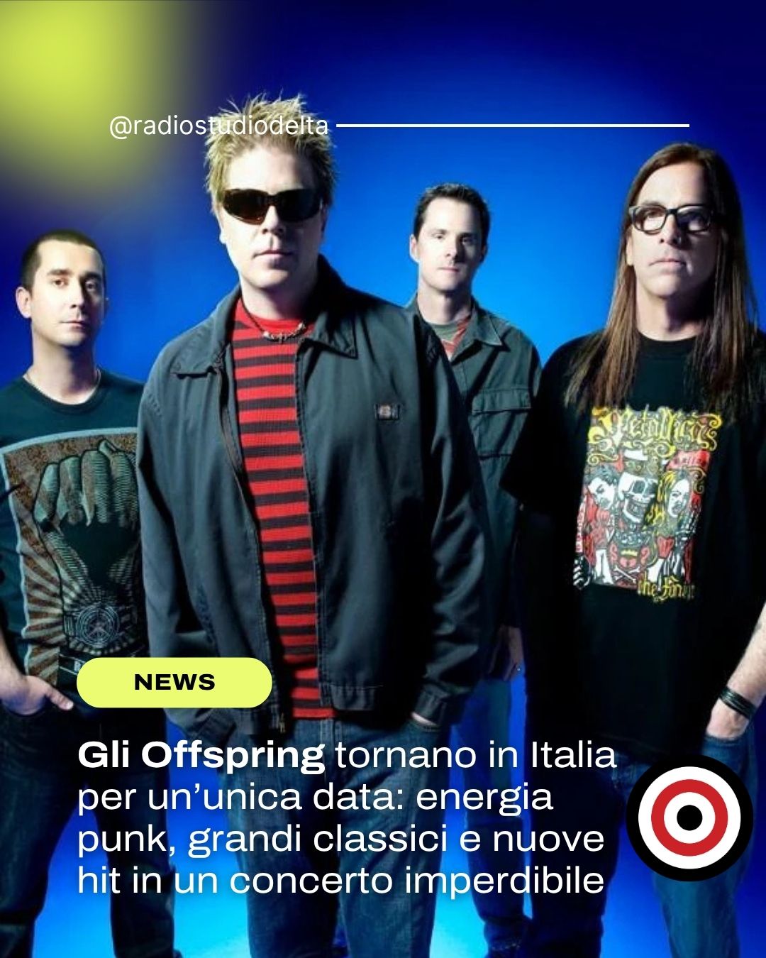 The Offspring tornano in Italia: unica data a Roma nel 2026