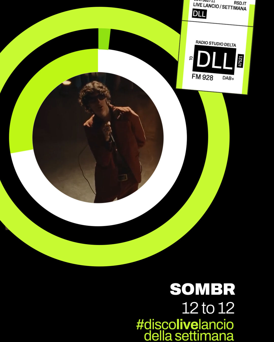 Disco Live Lancio della settimana: SOMBR con “12 to 12”