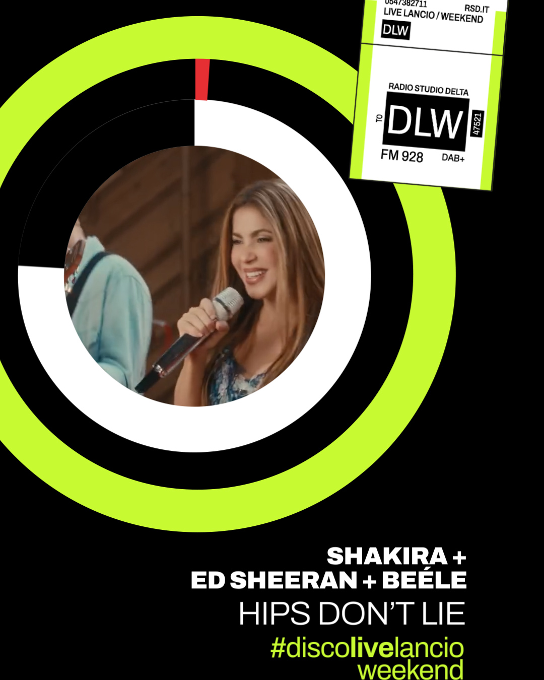 Disco Live Lancio del weekend: SHAKIRA + ED SHEERAN + BEÉLE con “HIPS DON’T LIE”