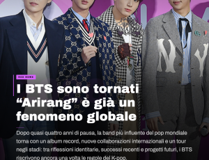 BTS sono tornati: “Arirang” segna una nuova era globale