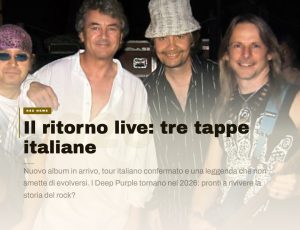 Deep Purple non si fermano: nuovo album in arrivo e tour italiano nel 2026
