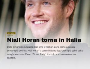 Niall Horan torna in Italia: Milano e Bologna nel segno del nuovo album