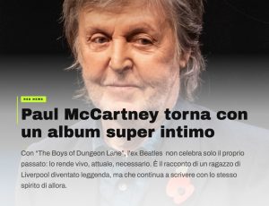 Paul McCartney torna alle origini: il nuovo album è un viaggio nella memoria