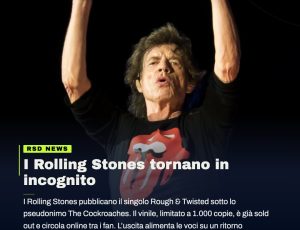 Rolling Stones, ritorno sotto copertura: esce il singolo “Rough & Twisted” firmato The Cockroaches
