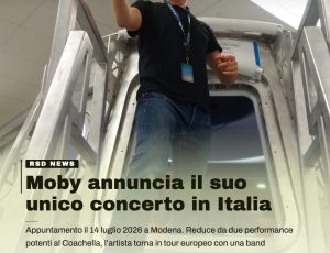 Moby riaccende l’estate europea: a Modena l’unica data italiana del 2026