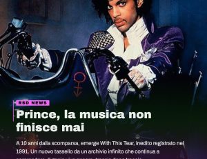 Prince, riemerge dagli archivi With This Tear: un inedito per ricordare il genio