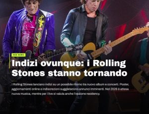 Rolling Stones, segnali sempre più chiari: nuovo album e ritorno live all’orizzonte