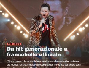 Jovanotti entra nella filatelia italiana: “Ciao mamma” diventa un francobollo celebrativo