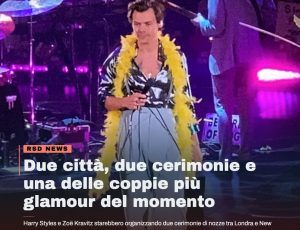 Harry Styles e Zoë Kravitz pensano alle nozze: due città, due cerimonie e una vita lontano dai riflettori