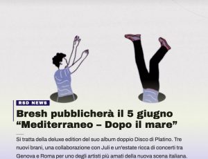Bresh guarda oltre il mare: arriva la deluxe di “Mediterraneo” e un’estate da protagonista
