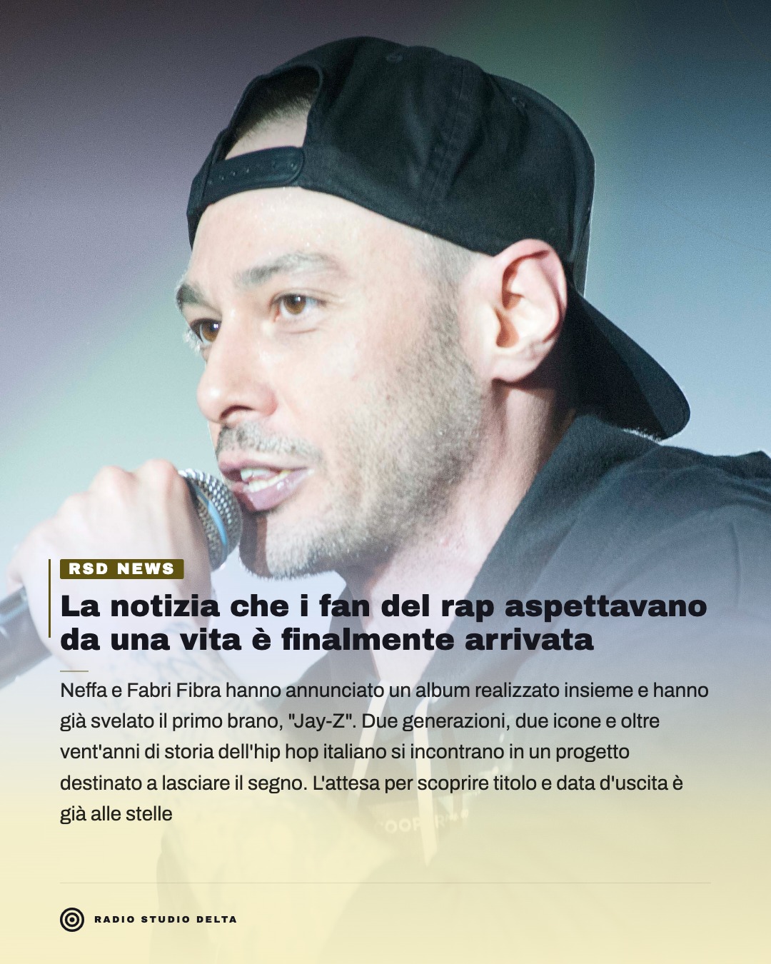 Neffa e Fabri Fibra hanno annunciato un album realizzato insieme e hanno già svelato il primo brano, "Jay-Z". Due generazioni, due icone e oltre vent'anni di storia dell'hip hop italiano si incontrano in un progetto destinato a lasciare il segno. L'attesa per scoprire titolo e data d'uscita è già alle stelle