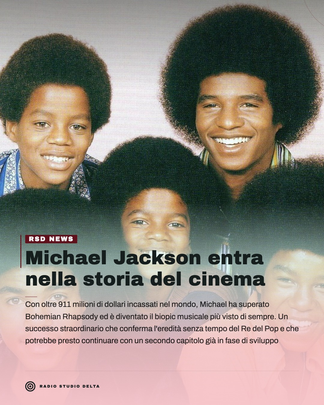 Con oltre 911 milioni di dollari incassati nel mondo, Michael ha superato Bohemian Rhapsody ed è diventato il biopic musicale più visto di sempre. Un successo straordinario che conferma l'eredità senza tempo del Re del Pop e che potrebbe presto continuare con un secondo capitolo già in fase di sviluppo