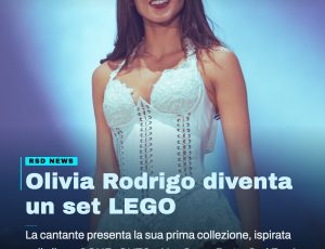 Olivia Rodrigo entra nel mondo LEGO: in arrivo una collezione ispirata ai suoi album e ai momenti più iconici della carriera