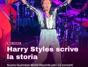 Harry Styles entra nel Guinness dei Primati
