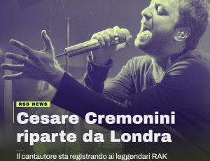 Cesare Cremonini annuncia una trilogia: “Ricominciamo tutto da capo”