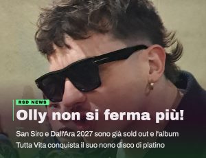 Olly da record: San Siro, Dall’Ara e disco di platino