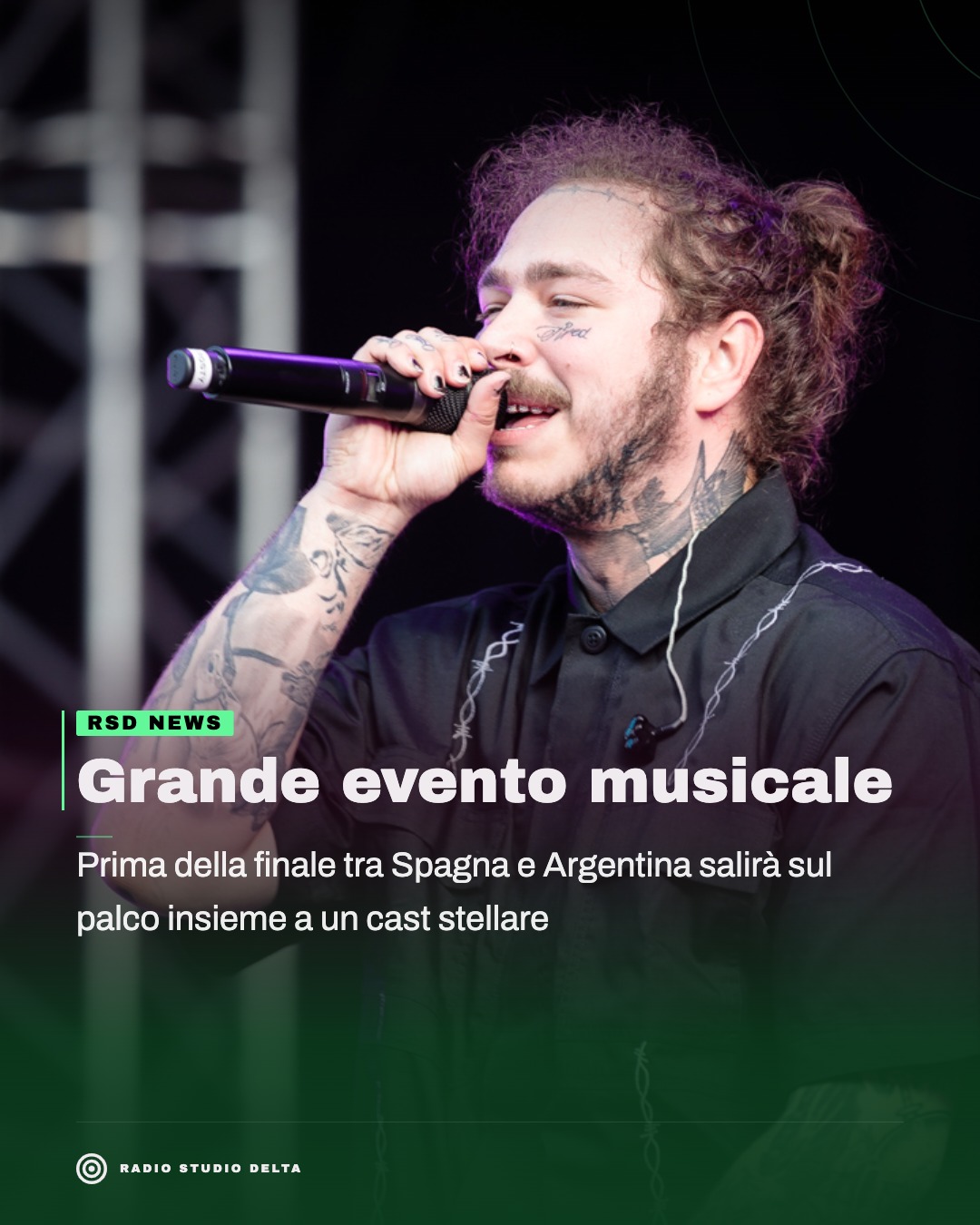 Prima della finale tra Spagna e Argentina salirà sul palco insieme a un cast stellare