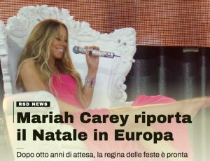 Mariah Carey prepara il ritorno del suo tour di Natale in Europa