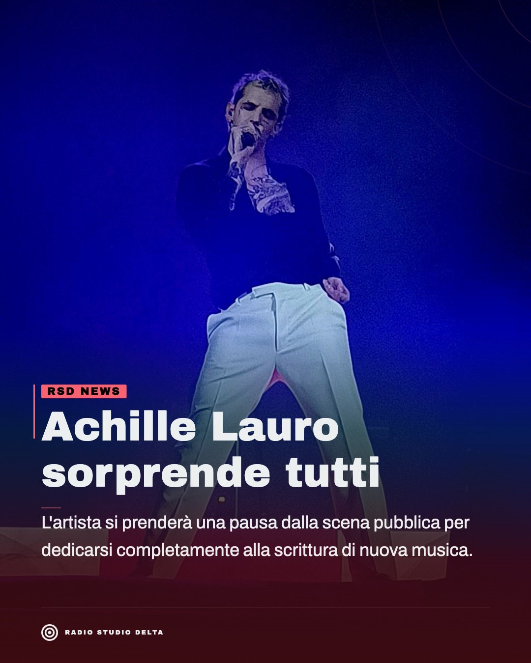 L'artista si prenderà una pausa dalla scena pubblica per dedicarsi completamente alla scrittura di nuova musica.