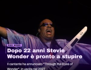 Stevie Wonder annuncia il nuovo album dopo 22 anni