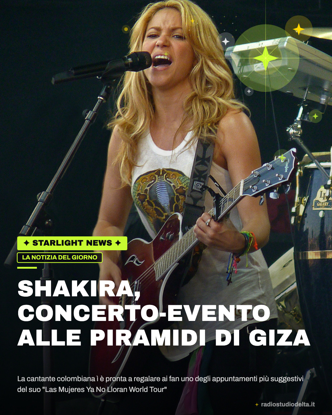 La cantante colombiana ì è pronta a regalare ai fan uno degli appuntamenti più suggestivi del suo "Las Mujeres Ya No Lloran World Tour"