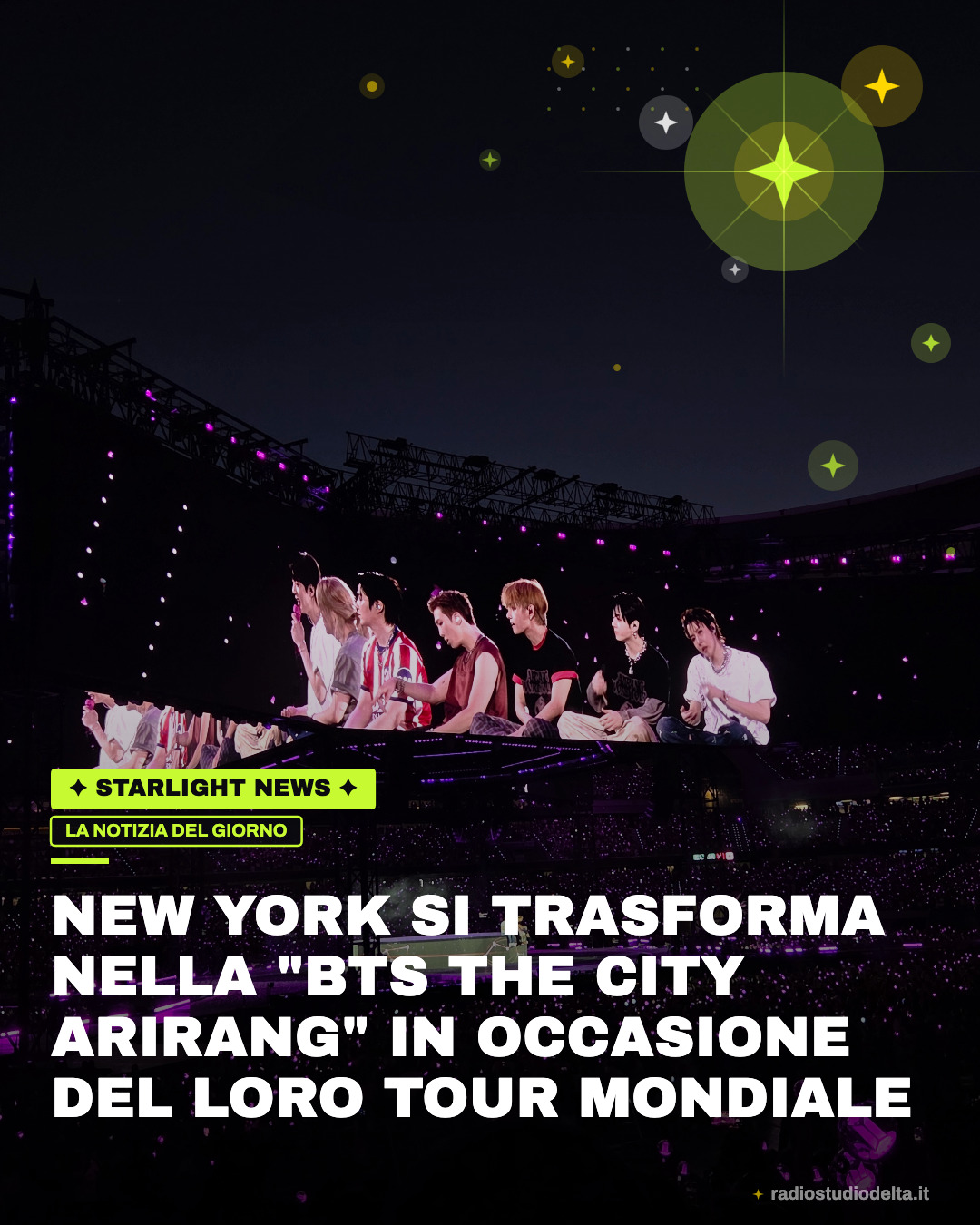 New York si trasforma nella "BTS The City ARIRANG" in occasione del loro tour mondiale