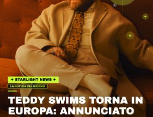 Teddy Swims torna in Europa: annunciato il maxi tour nelle arene nel 2027