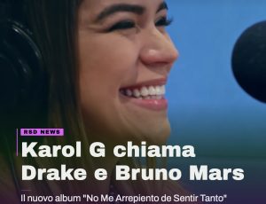Karol G svela il nuovo album: nel disco anche Drake e Bruno Mars