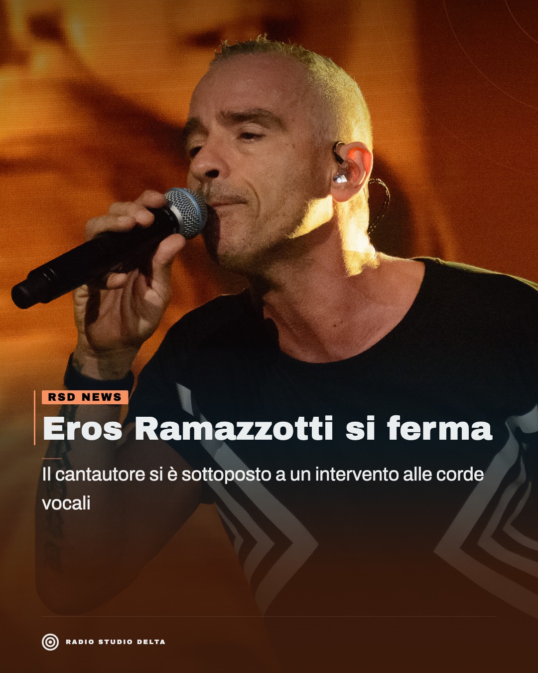 Il cantautore si è sottoposto a un intervento alle corde vocali
