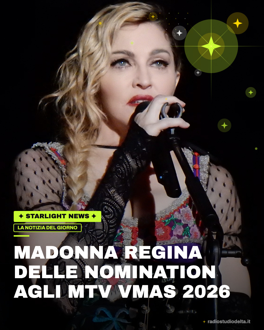 Madonna regina delle nomination agli MTV VMAs 2026