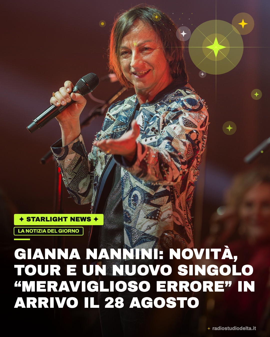 Gianna Nannini: novità, tour e un nuovo singolo “Meraviglioso errore” in arrivo il 28 agosto