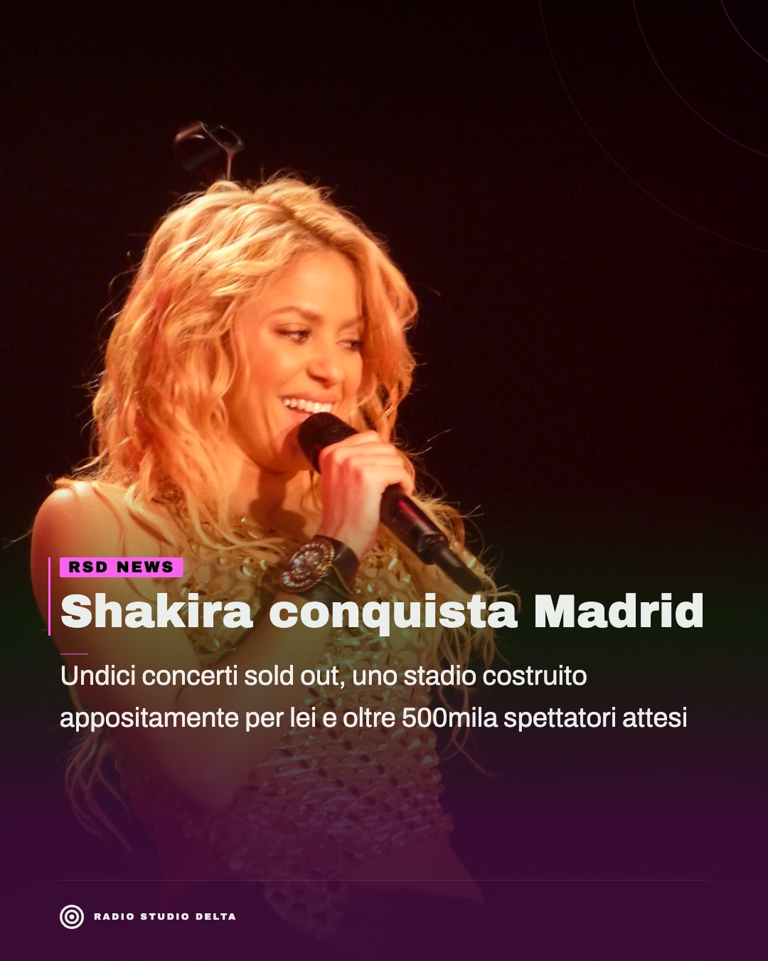 Undici concerti sold out, uno stadio costruito appositamente per lei e oltre 500mila spettatori attesi