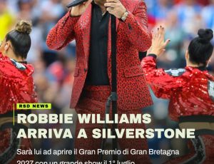 Robbie Williams, dal palco di Silverstone al nuovo tour