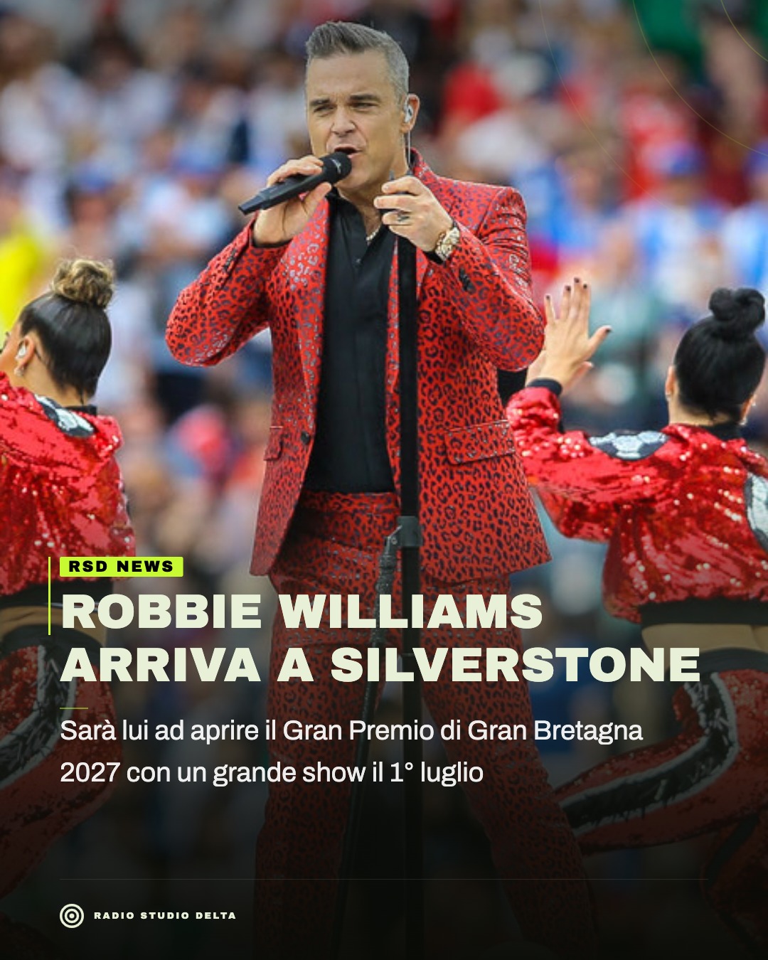 Sarà lui ad aprire il Gran Premio di Gran Bretagna 2027 con un grande show il 1° luglio