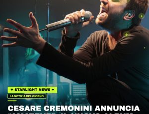 Cesare Cremonini annuncia “Amateur”: il nuovo album arriva il 23 ottobre. A novembre parte il tour