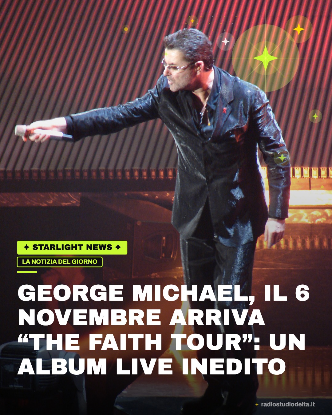 George Michael, il 6 novembre arriva “The Faith Tour”: un album live inedito