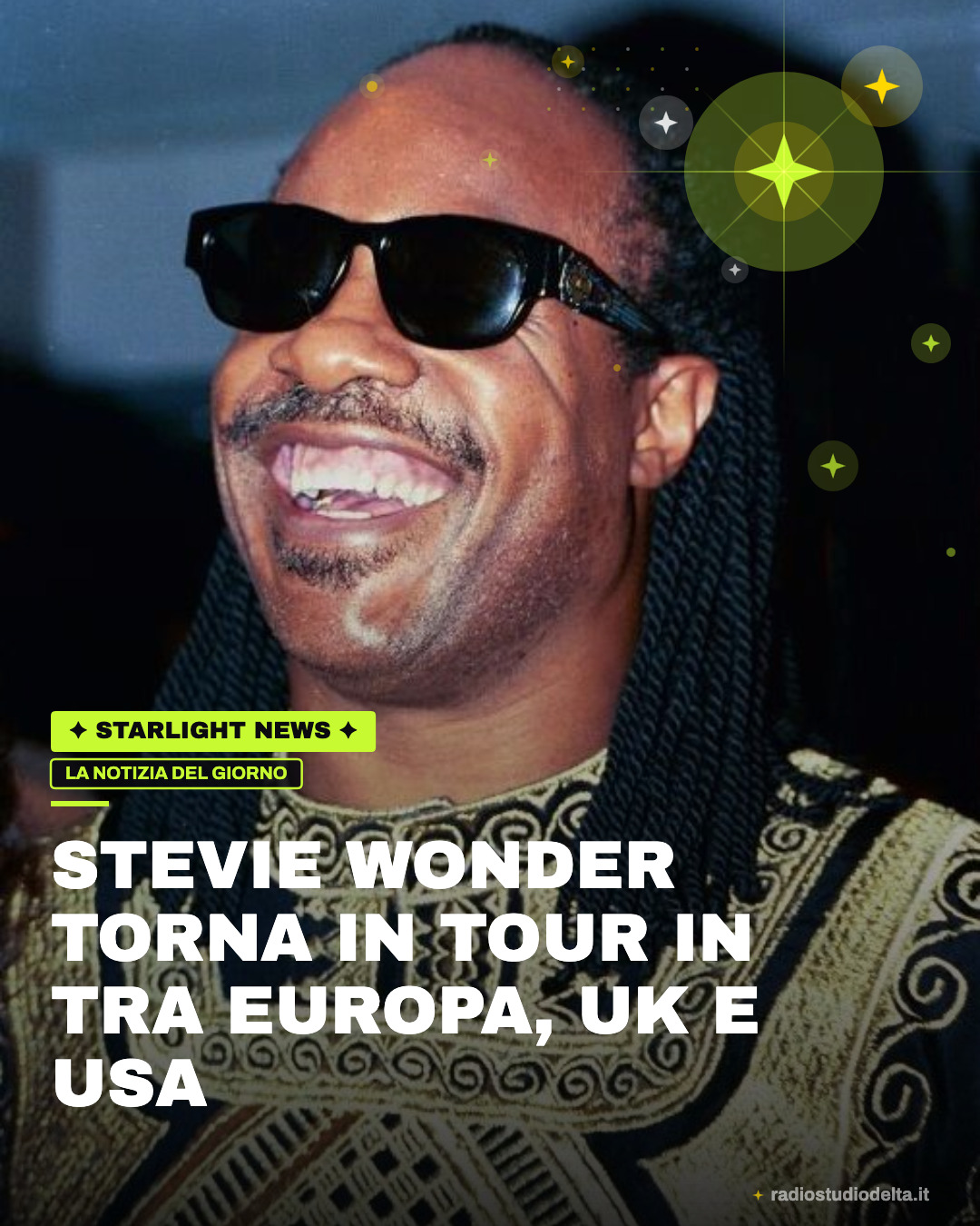 Stevie Wonder torna in tour in tra Europa, Uk e USA