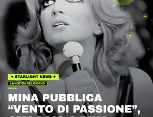 Mina pubblica “Vento di passione”, omaggio a Pino Daniele