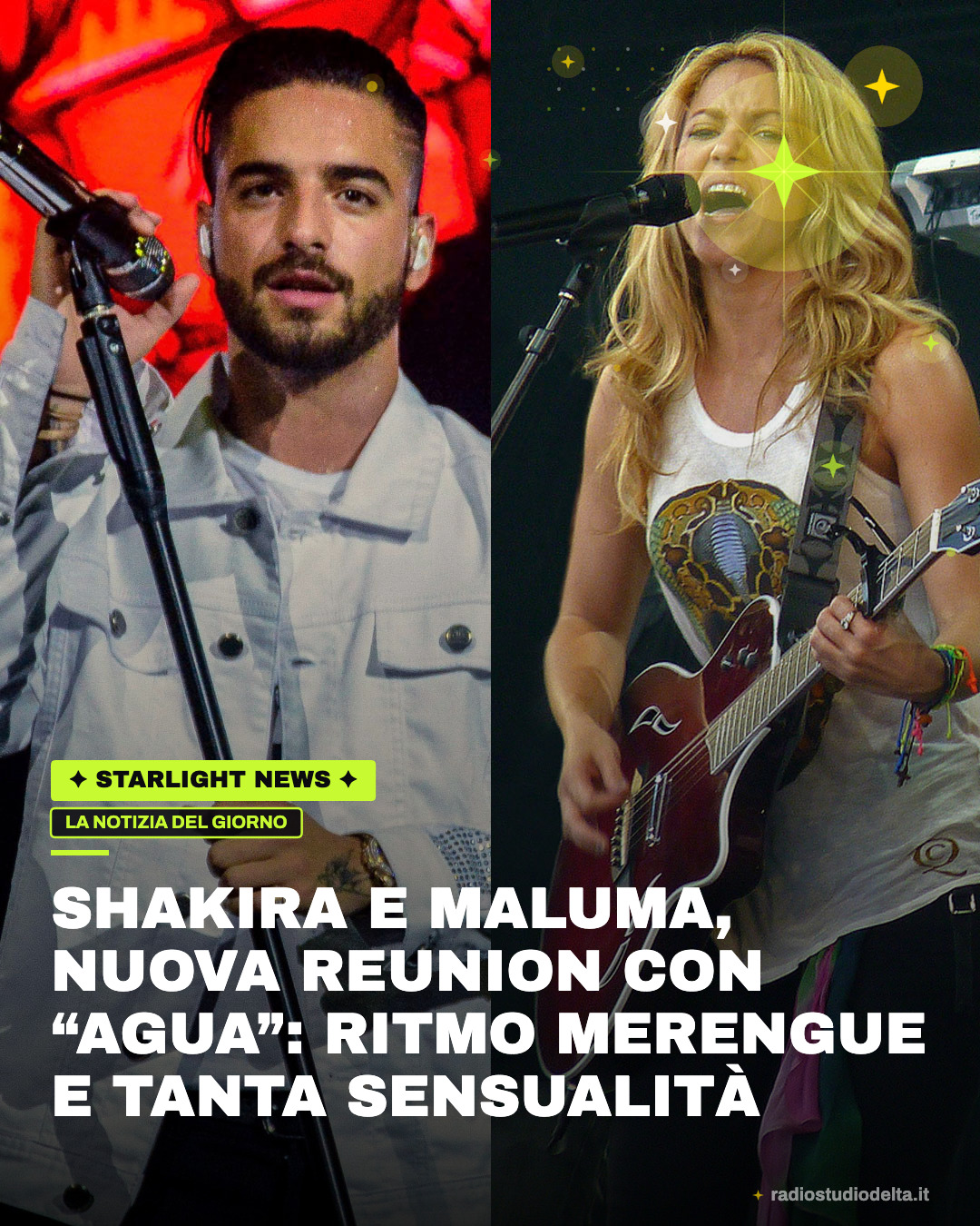 Shakira e Maluma, nuova reunion con “Agua”: ritmo merengue e tanta sensualità