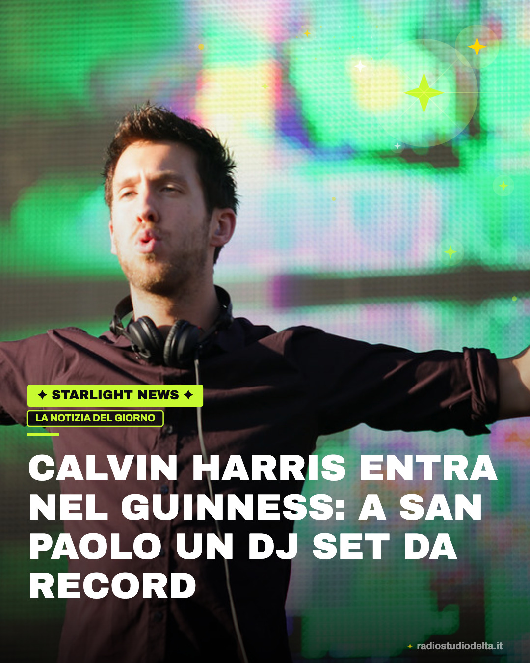 Calvin Harris entra nel Guinness: a San Paolo un dj set da record