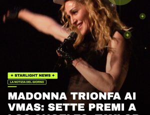 Madonna trionfa ai VMAs: sette premi a Los Angeles, Taylor Swift da record