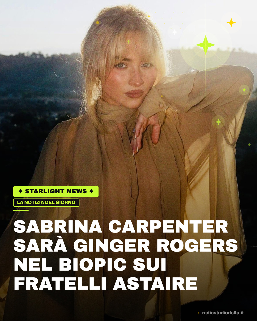 Sabrina Carpenter sarà Ginger Rogers nel biopic sui fratelli Astaire