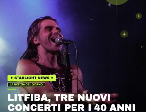 Litfiba, tre nuovi concerti per i 40 anni di “17 Re”: tre date speciali nei club