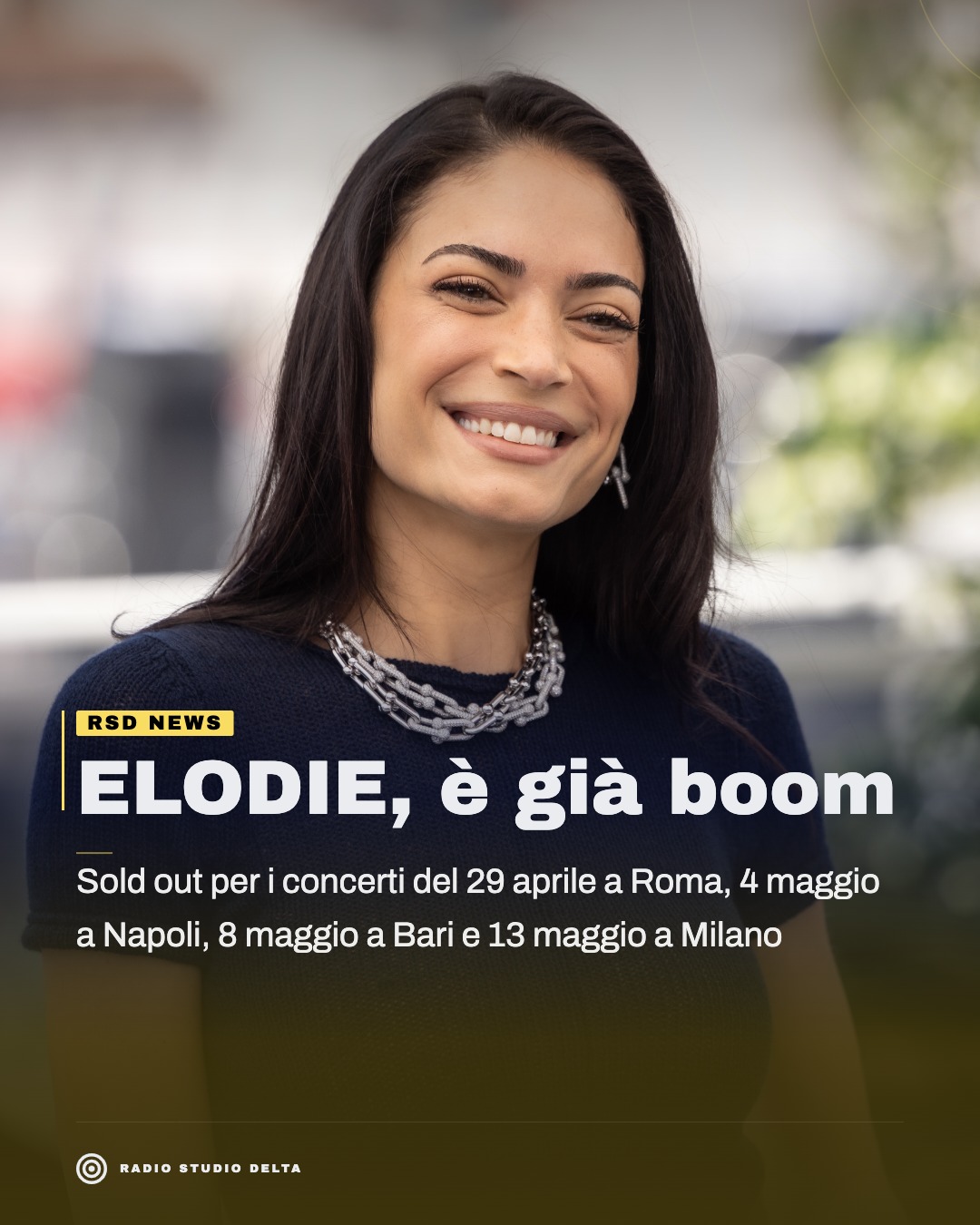 Sold out per i concerti del 29 aprile a Roma, 4 maggio a Napoli, 8 maggio a Bari e 13 maggio a Milano