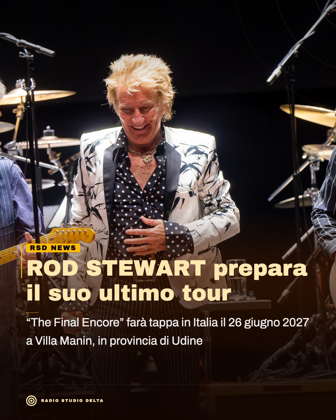 “The Final Encore” farà tappa in Italia il 26 giugno 2027 a Villa Manin, in provincia di Udine