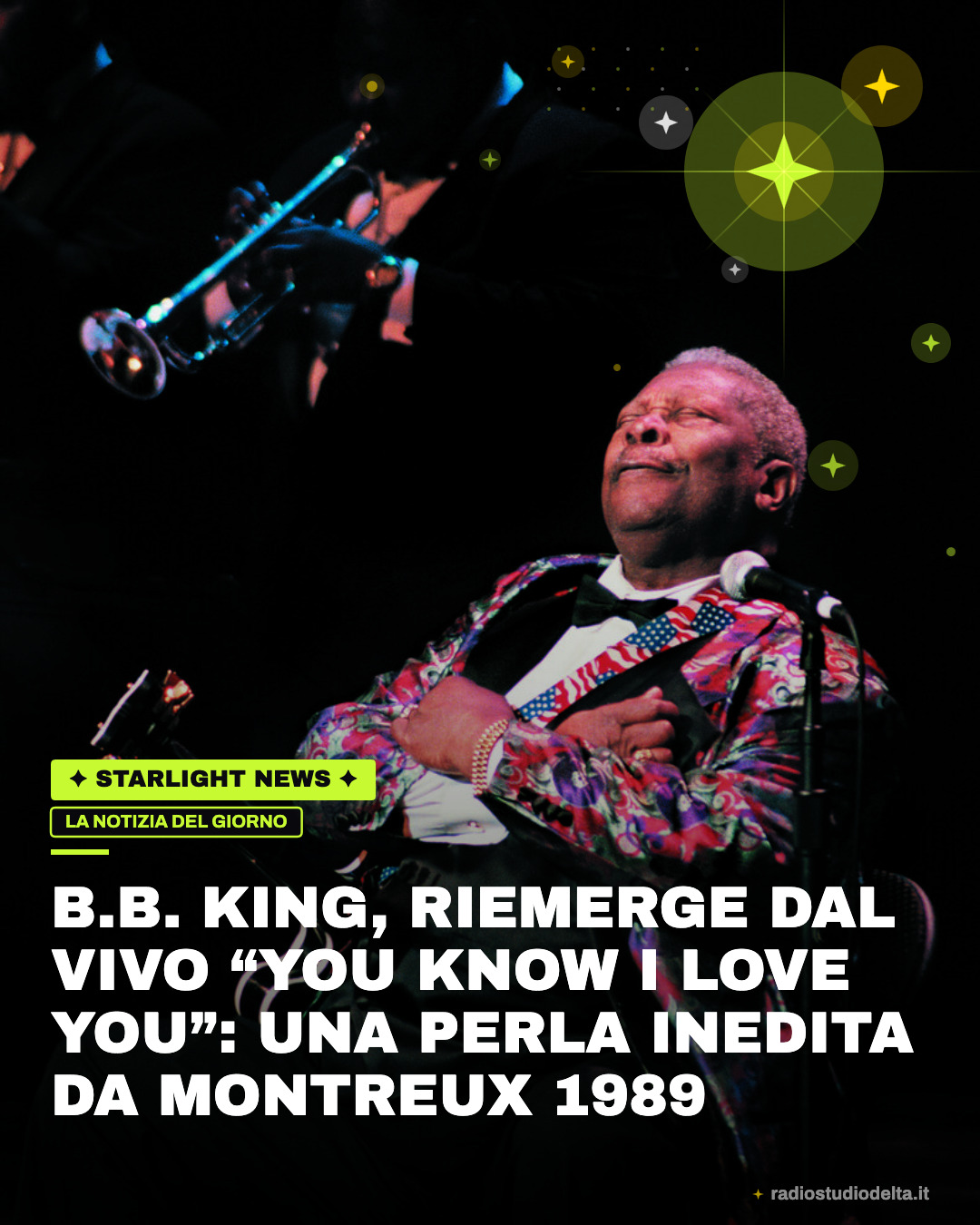 B.B. King, riemerge dal vivo “You Know I Love You”: una perla inedita da Montreux 1989