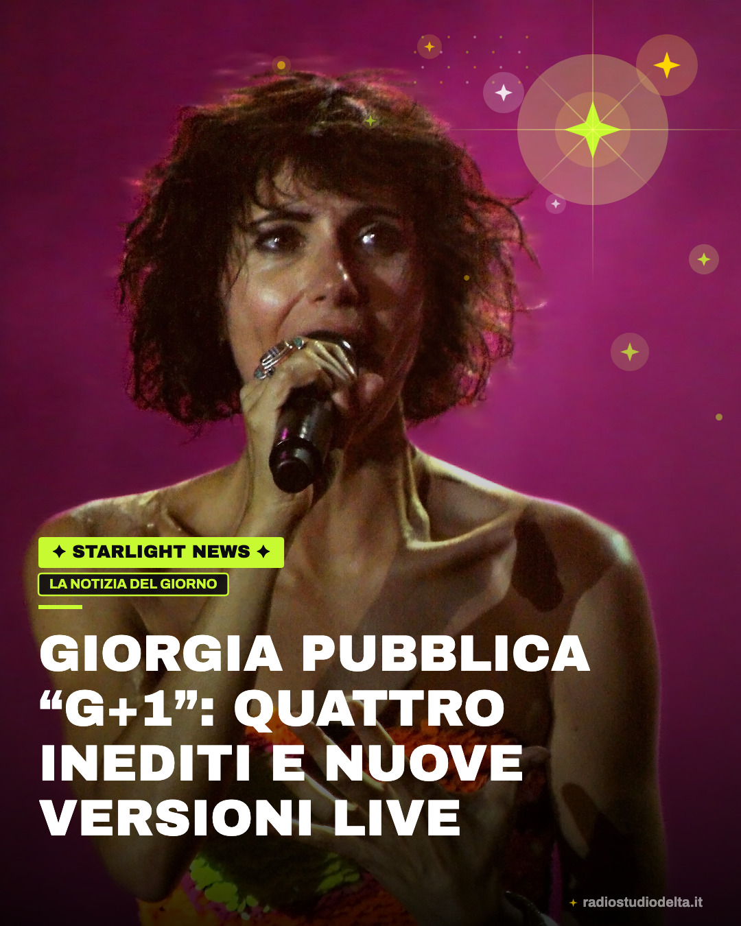 Giorgia pubblica “G+1”: quattro inediti e nuove versioni live
