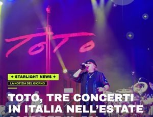 Toto, tre concerti in Italia nell’estate 2027 per il 50° anniversario