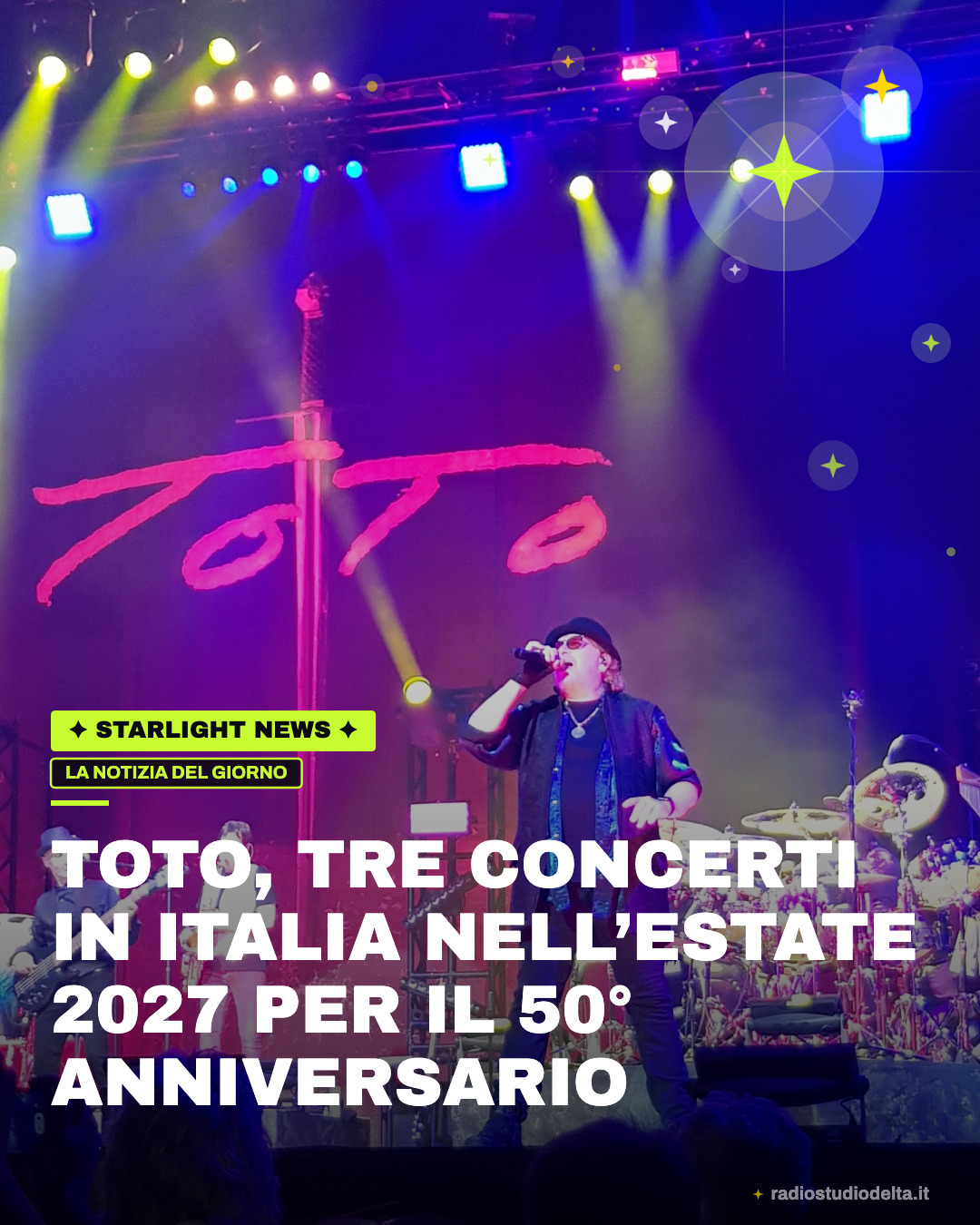 Toto, tre concerti in Italia nell’estate 2027 per il 50° anniversario
